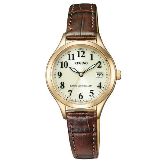 Citizen Watch - REGUNO - Solar Tech Radio-Controlled - KS1-228-30 - Women's - Leather Band