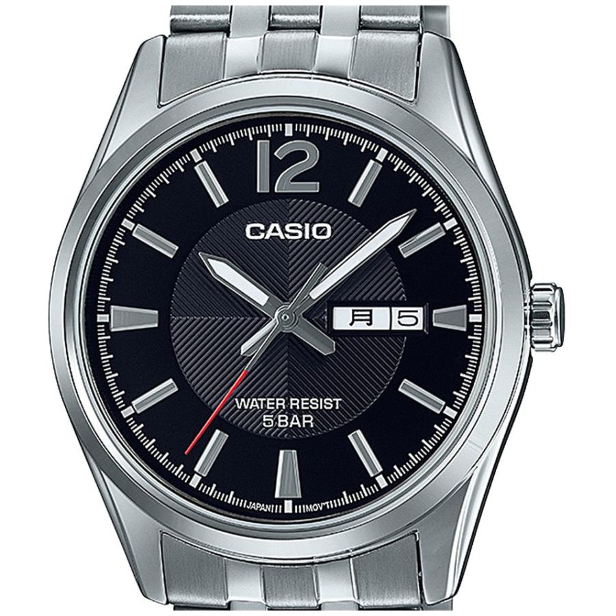 CASIO Collection MTP-1335DJ-1AJF Standard Analog Quartz Men's Watch Stainless Steel Metal Band 5 ATM Water Resistant Date Day Display Japan Model