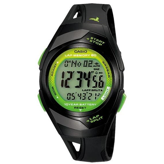 CASIO Collection STR-300J-1AJH Sports PHYS Digital Quartz Men's Watch Jogging Marathon 5 ATM Water Resistant 60 Lap Memory 10 Year Battery Japan Model