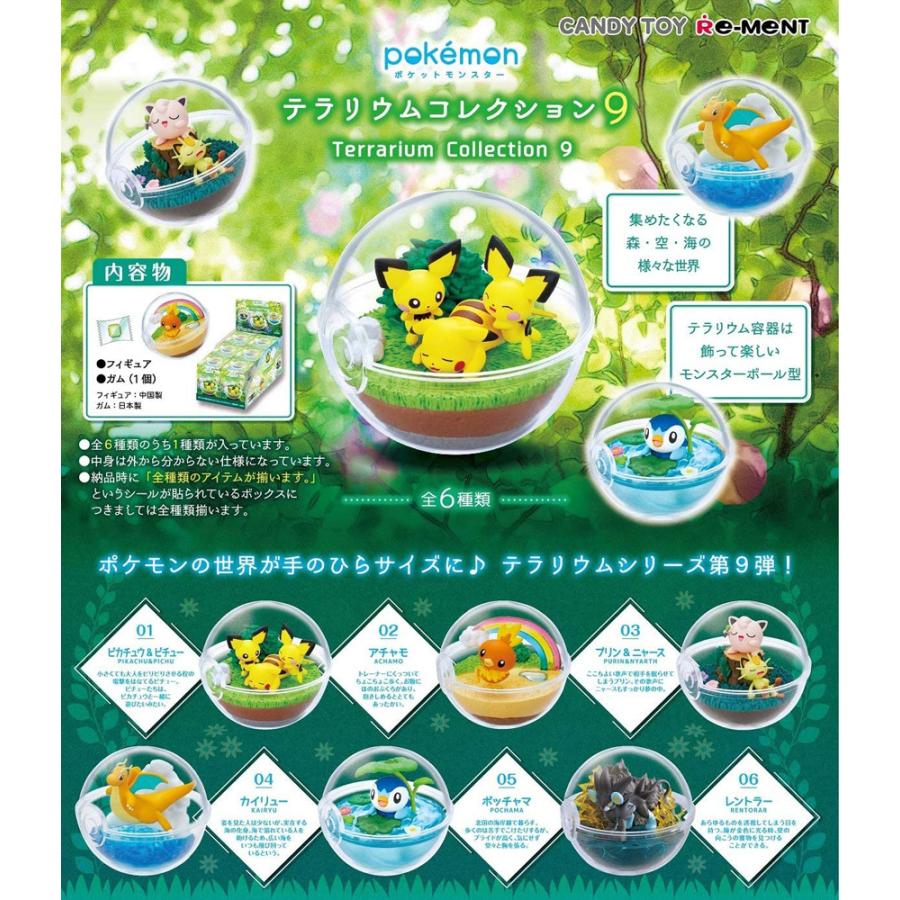 Re-Ment Pokémon Terrarium Collection 9 Box Set (6 Types)