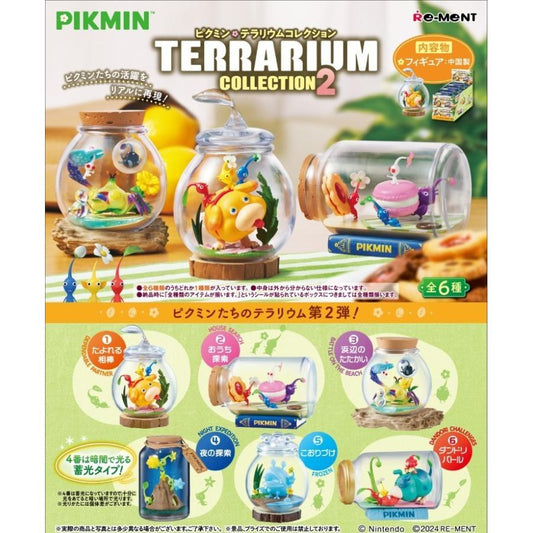 Re-Ment Pikmin Terrarium Collection 2 Box Set (6 Types) - Otchin, Moss, Ice Pikmin, and Hikari Pikmin