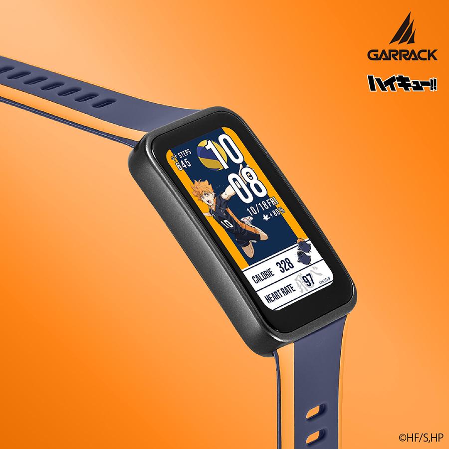 GARRACK HUC-HK-BD10-K Haikyu!! Karasuno High School Smart Watch AMOLED Bluetooth Fitness Tracker Unisex
