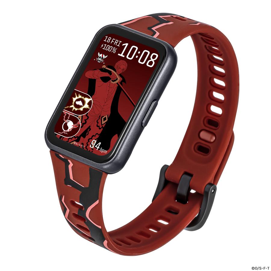 GARRACK HUC-OP-BD11-S ONE PIECE Shanks JDM AMOLED Bluetooth Smart Watch Red