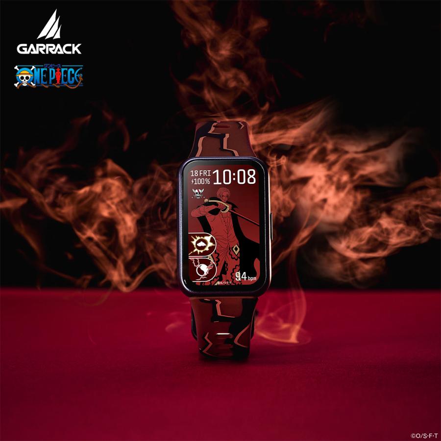 GARRACK HUC-OP-BD11-S ONE PIECE Shanks JDM AMOLED Bluetooth Smart Watch Red
