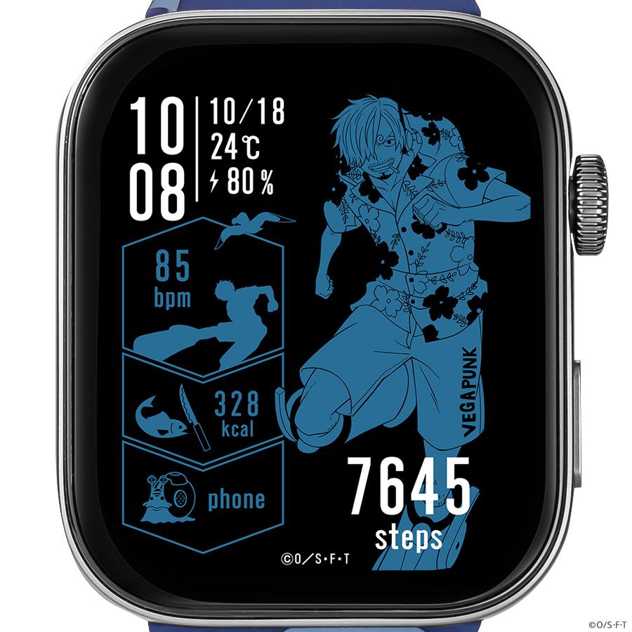 GARRACK HUC-OP-FT3-S ONE PIECE Vinsmoke Sanji Blue AMOLED Smartwatch