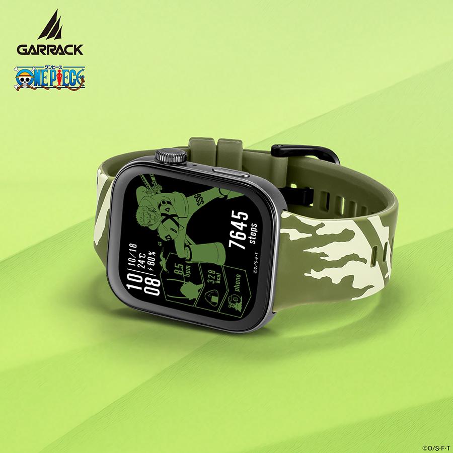 GARRACK HUC-OP-FT3-Z ONE PIECE Roronoa Zoro Smartwatch Green AMOLED