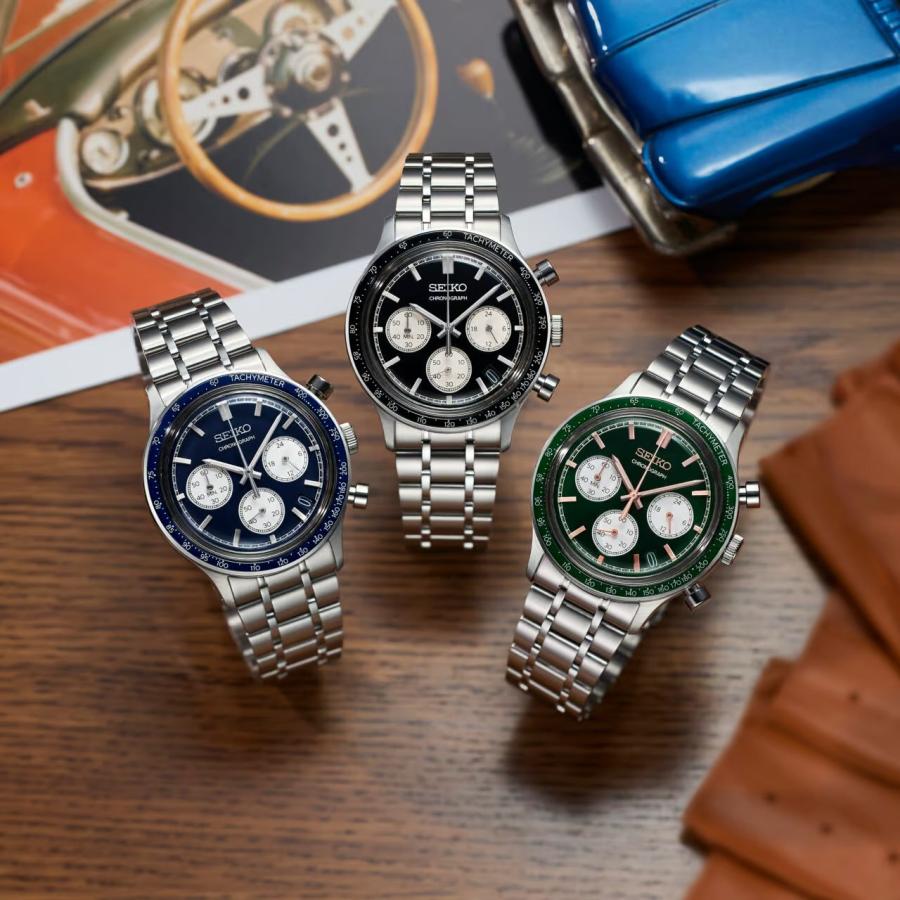 SEIKO Selection S Series International Line SBTR055 Black Dial Quartz Chronograph Men’s Watch