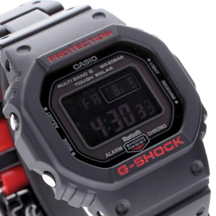 CASIO G-SHOCK GW-B5600HR-1JF JDM Radio-Controlled Solar Bluetooth Multi-Band 6 Digital Square Heritage Red Men's Watch