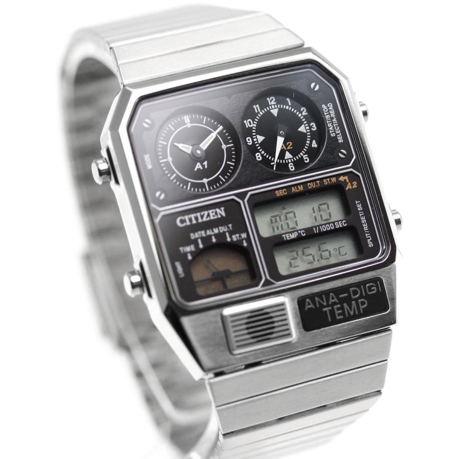 CITIZEN COLLECTION JG2101-78E RECORD LABEL ANA-DIGI TEMP Black Dial Quartz JDM Men's Watch