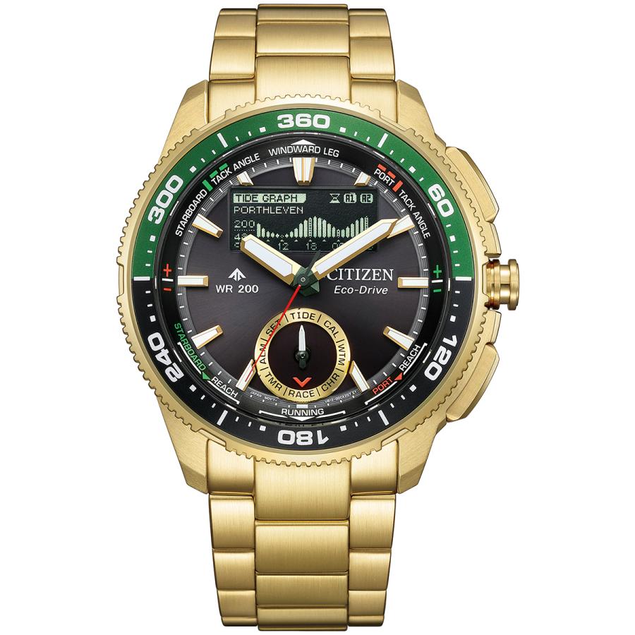 CITIZEN PROMASTER MARINE JV3002-51E JDM Eco-Drive Wave Tracker Gold