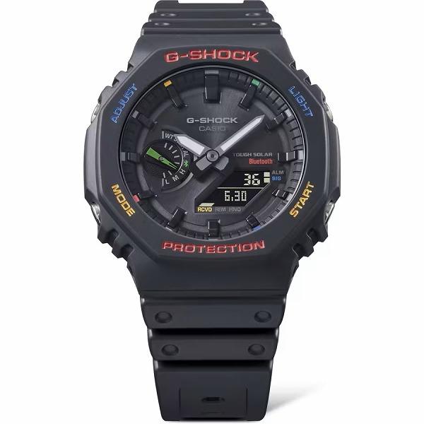 CASIO G-SHOCK GA-B2100FC-1AJF JDM Tough Solar Mobile Link Analog-Digital Multicolor Accent Black Men's Watch