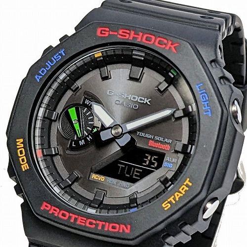CASIO G-SHOCK GA-B2100FC-1AJF JDM Tough Solar Mobile Link Analog-Digital Multicolor Accent Black Men's Watch