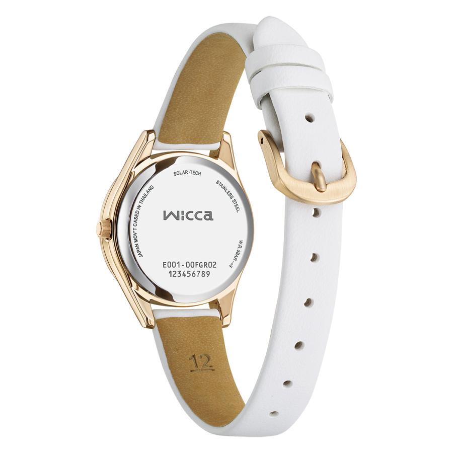 CITIZEN wicca ACTIVE LINE KH3-720-10 White Band Solar Day-Date JDM Women's Watch