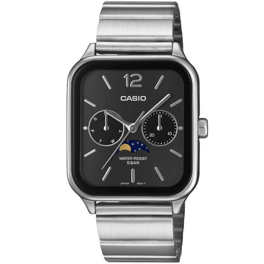 CASIO Collection STANDARD MTP-M305D-1AJF Black Dial Moon Phase JDM Men’s Watch