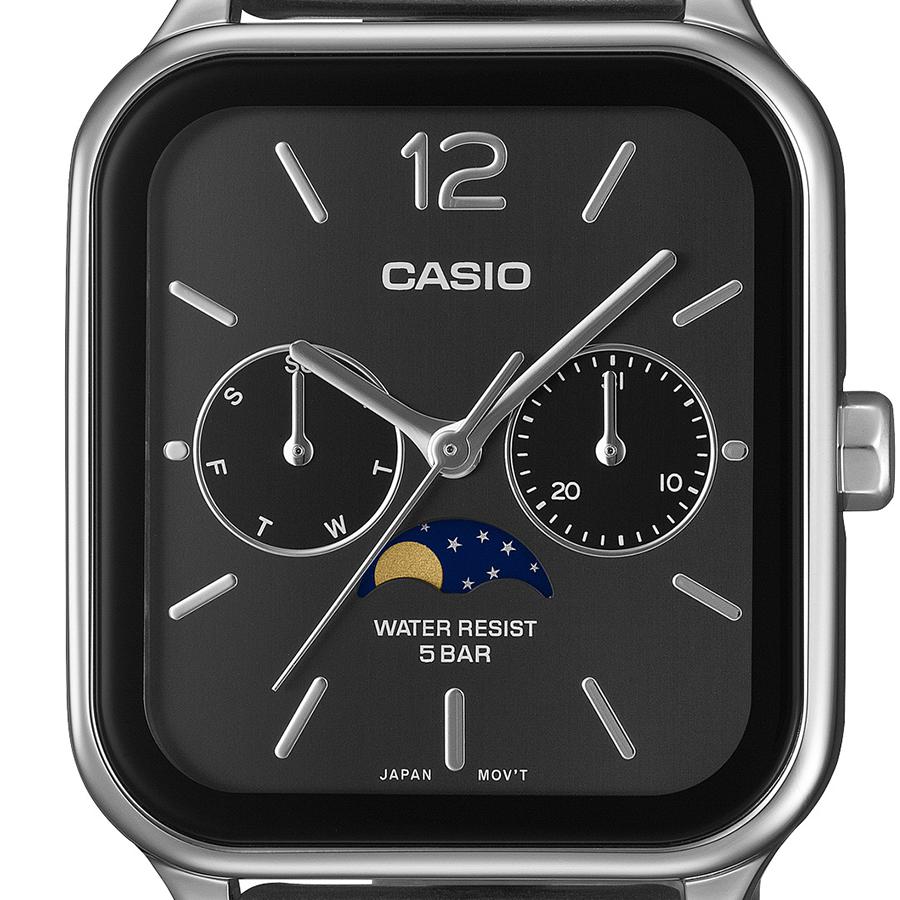 CASIO Collection STANDARD MTP-M305D-1AJF Black Dial Moon Phase JDM Men’s Watch