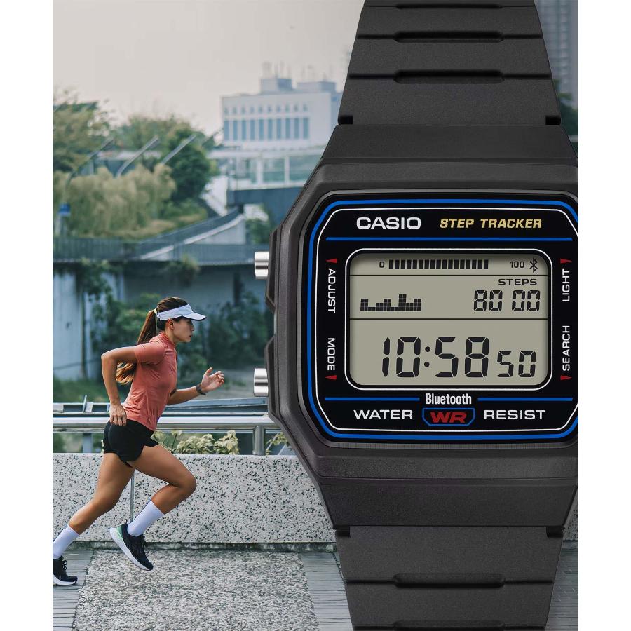 CASIO COLLECTION F-B100W-1AJF JDM Bluetooth Step Tracker Black Digital Men's Watch
