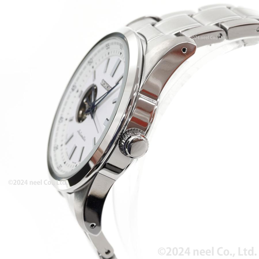 SEIKO SELECTION Mechanical SCVE049 Men's Watch Open Heart White