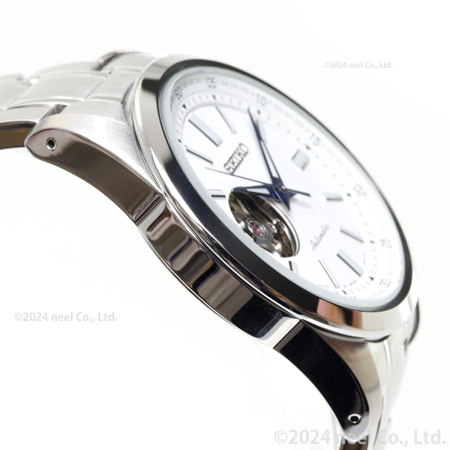 SEIKO SELECTION Mechanical SCVE049 Men's Watch Open Heart White