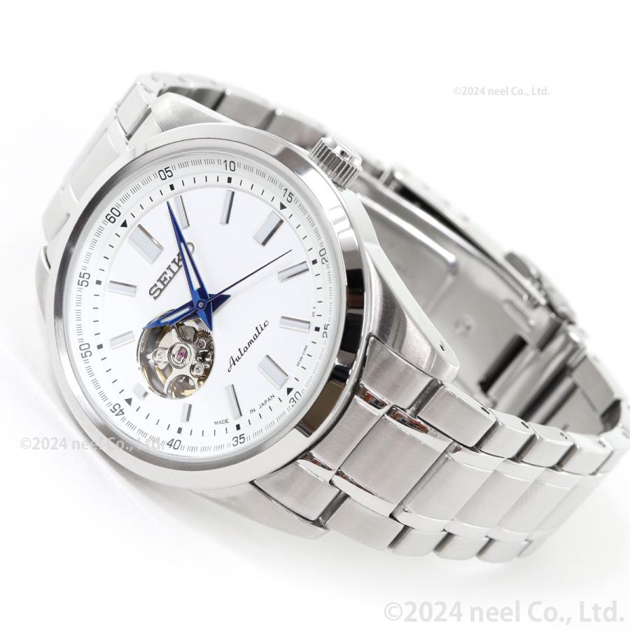 SEIKO SELECTION Mechanical SCVE049 Men's Watch Open Heart White