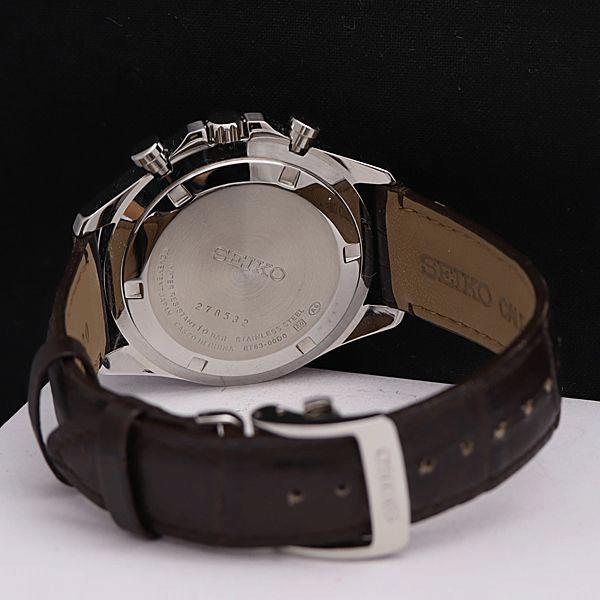 SEIKO SELECTION SBTR017 Green Dial Quartz Chronograph Leather Strap JDM Men’s Watch
