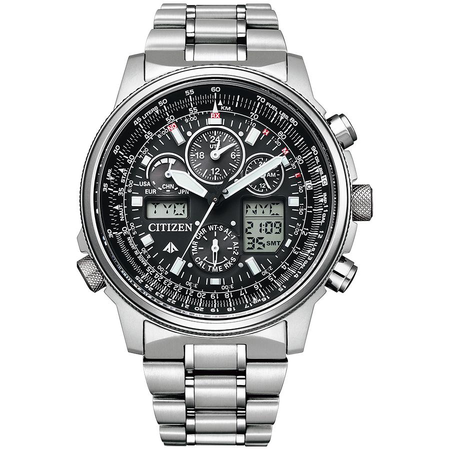 CITIZEN PROMASTER PMV65-2271 SKY Eco-Drive Radio-Controlled Super Titanium JDM Men's Watch