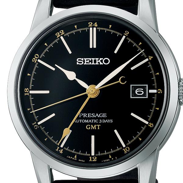 Seiko Presage Craftsmanship Series Lacquer Dial 3-Day GMT SARH001 Men's Mechanical Automatic Watch, Exclusive