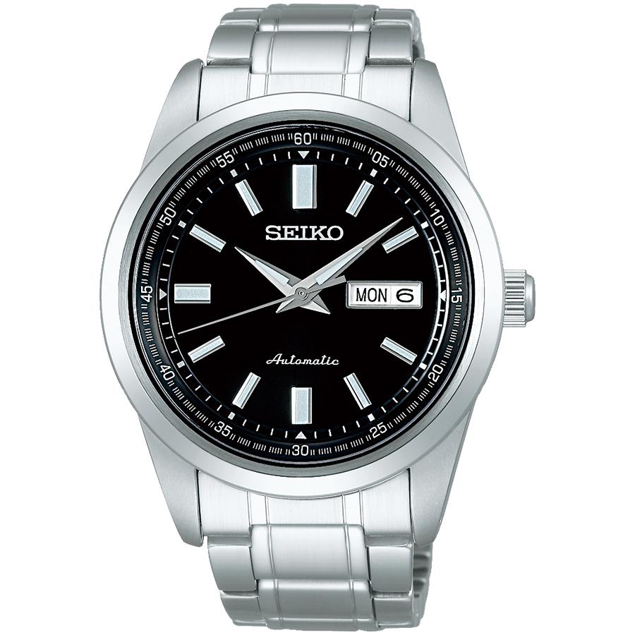 Seiko Selection Mechanical SARV003 Men's Automatic Watch with Day Date, Black