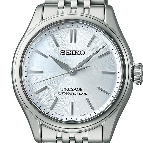Seiko Presage Classic Series 36mm Blue and White Dial SARX129 Men's Mechanical Automatic Watch with Metal Band (Exclusive)