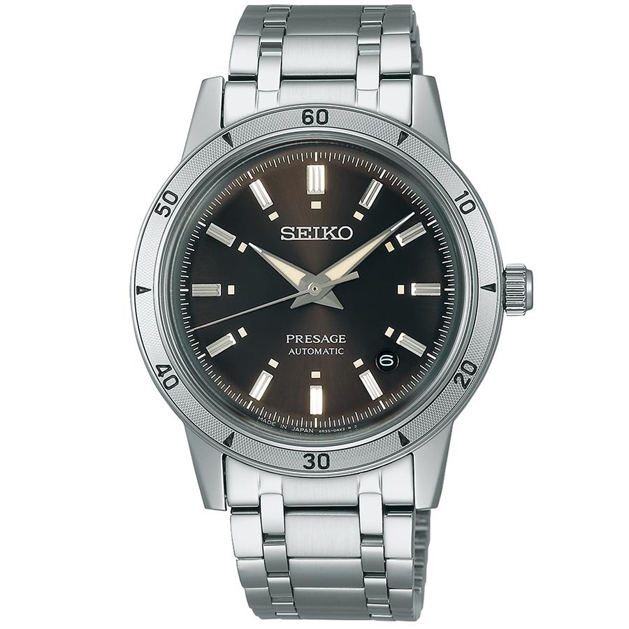 Seiko Presage Style 60's SARY249 Men's Mechanical Automatic Watch, Brown