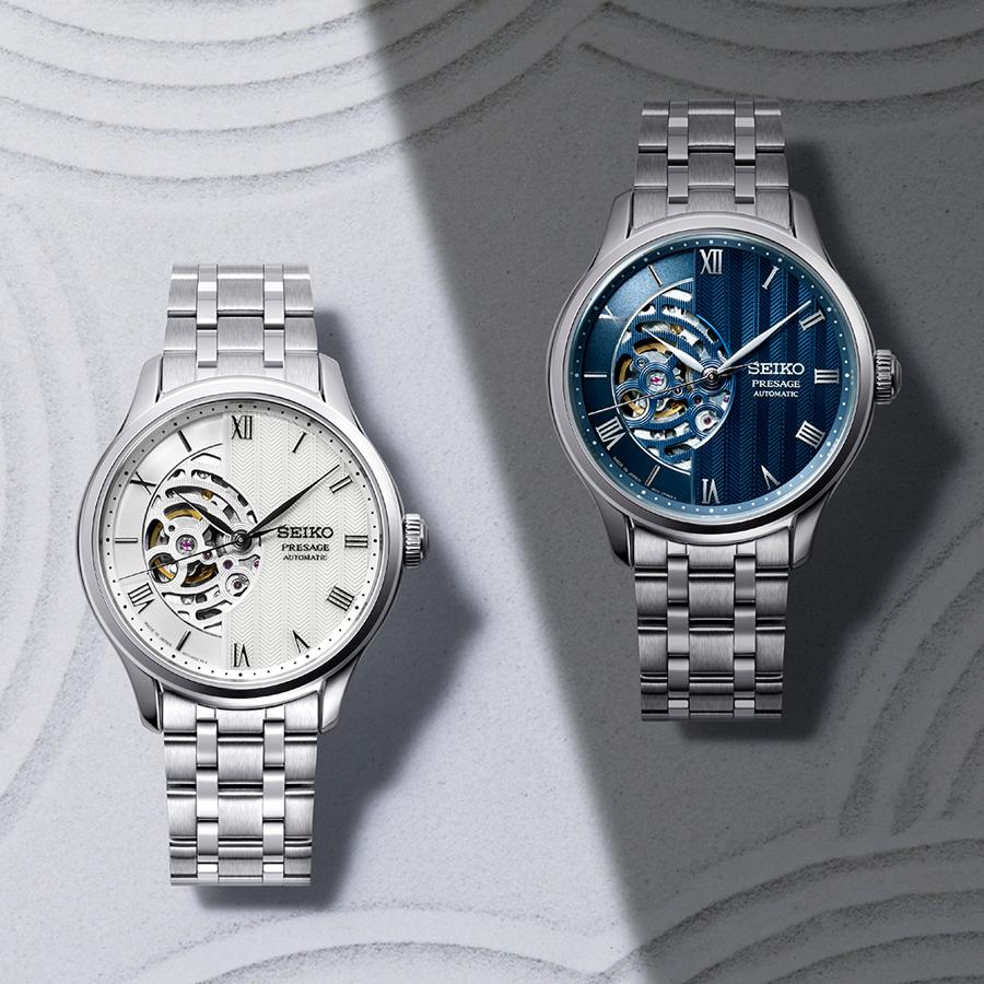 SEIKO Presage SARY253 JDM Japanese Garden Blue Skeleton Mechanical Men's Watch