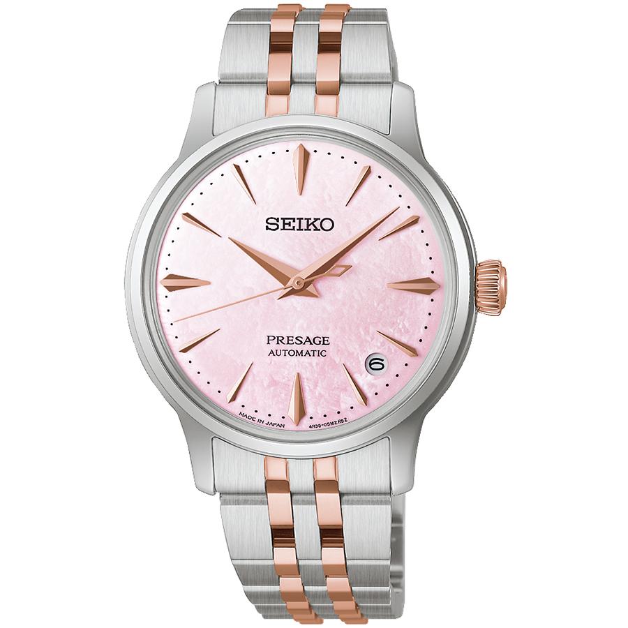 SEIKO PRESAGE Cocktail Time SARY270 JDM Sakura Aviation Limited Edition Automatic Pink Mother of Pearl Ladies Watch
