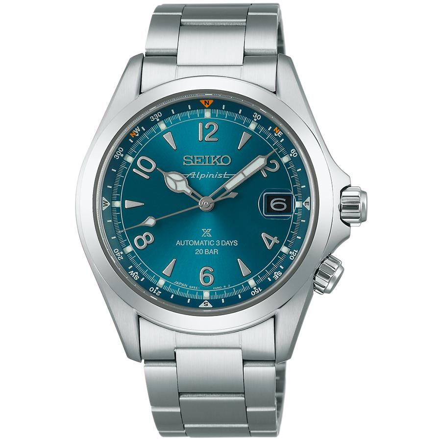 Seiko Prospex Alpinist Mechanical 3-Day SBDC207 Men's Watch with Teal Blue Dial, Released November 8th