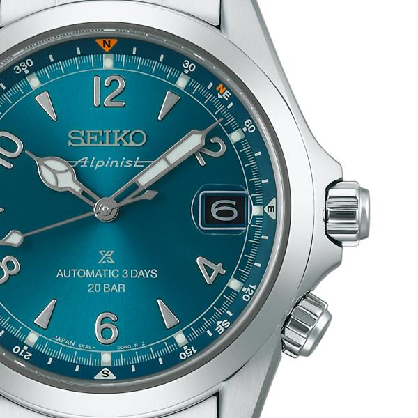 Seiko Prospex Alpinist Mechanical 3-Day SBDC207 Men's Watch with Teal Blue Dial, Released November 8th