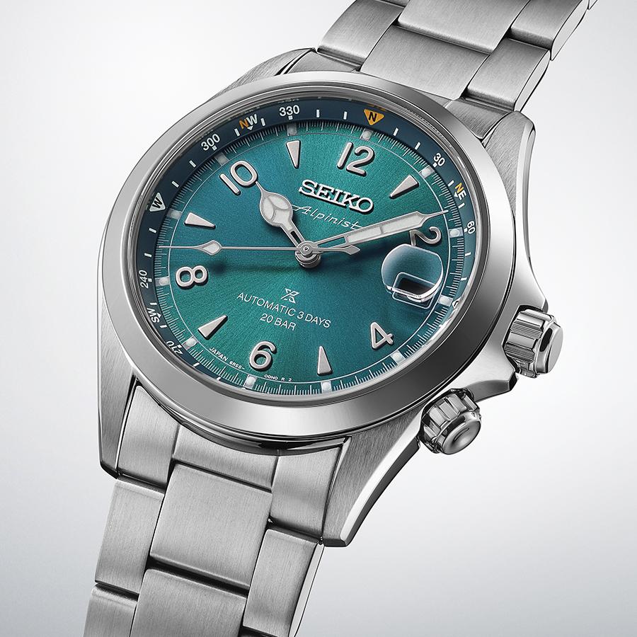 Seiko Prospex Alpinist Mechanical 3-Day SBDC207 Men's Watch with Teal Blue Dial, Released November 8th