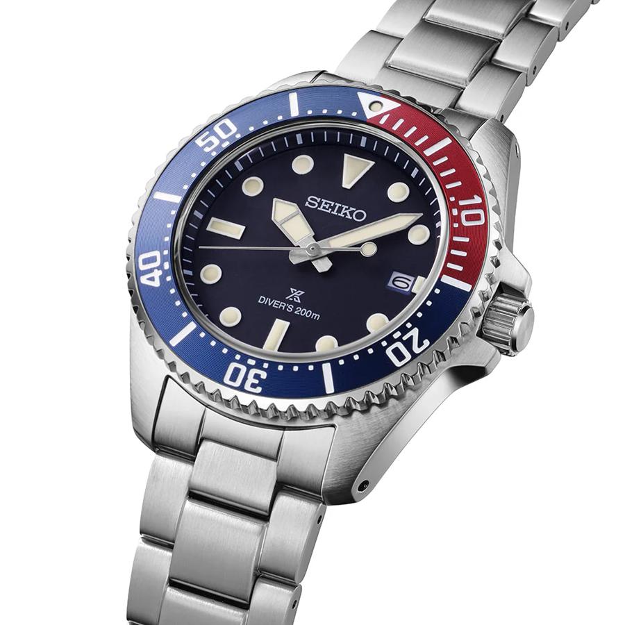 Seiko Prospex Diver Scuba Solar Men's Watch SBDJ061, Navy Dial, Pepsi-Colored Bezel