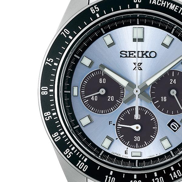 Seiko Prospex SPEEDTIMER Solar Chronograph SBDL109 Men's Watch, Crystal Blue