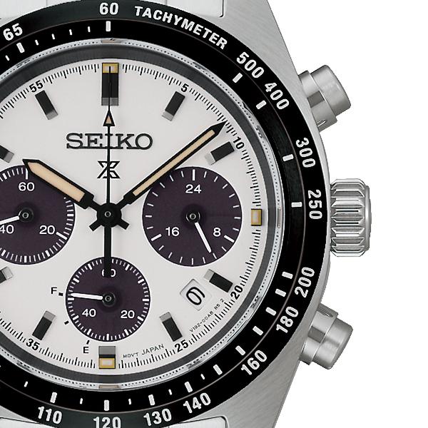 SEIKO Prospex Speedtimer Solar Chronograph SBDL125 Men's Watch White Dial