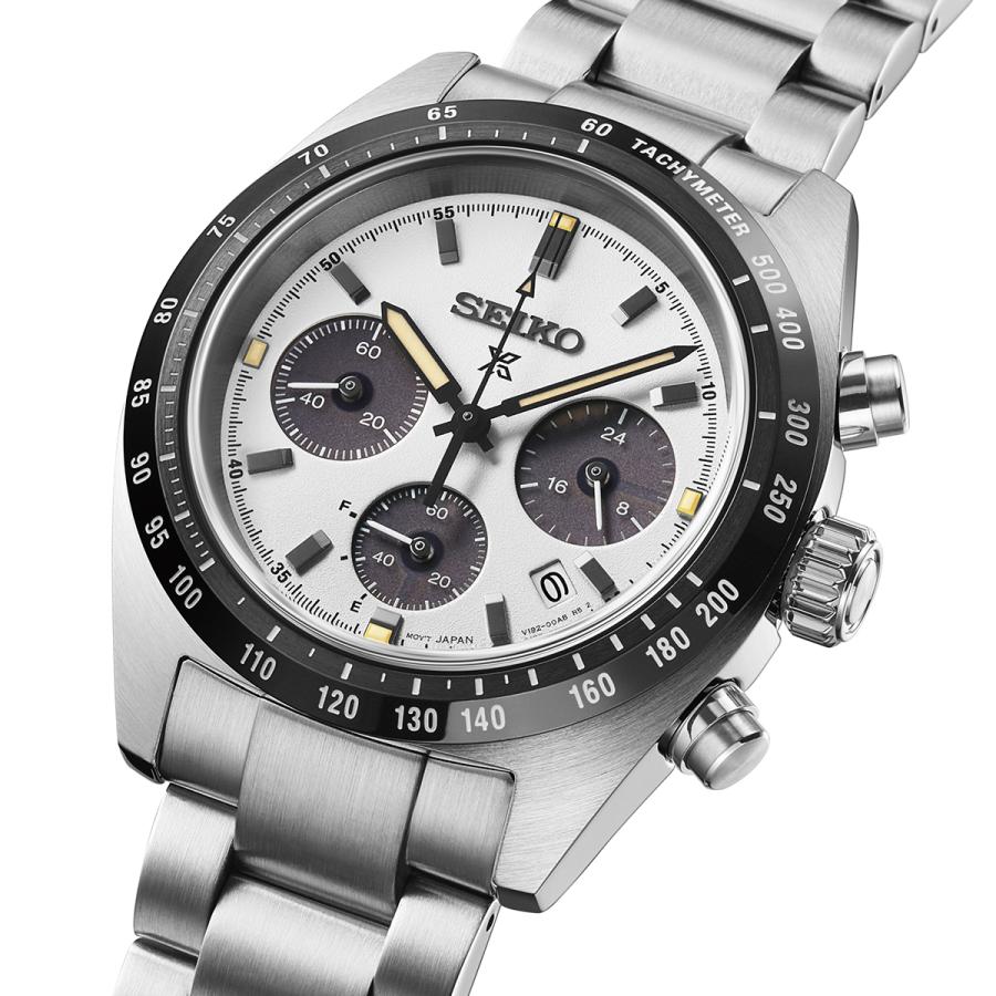 SEIKO Prospex Speedtimer Solar Chronograph SBDL125 Men's Watch White Dial