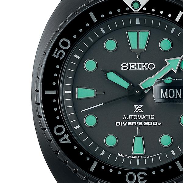 Seiko Prospex Turtle Black Series Night Vision SBDY127 Men's Mechanical Diver's Watch