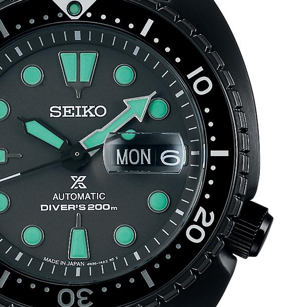 Seiko Prospex Turtle Black Series Night Vision SBDY127 Men's Mechanical Diver's Watch