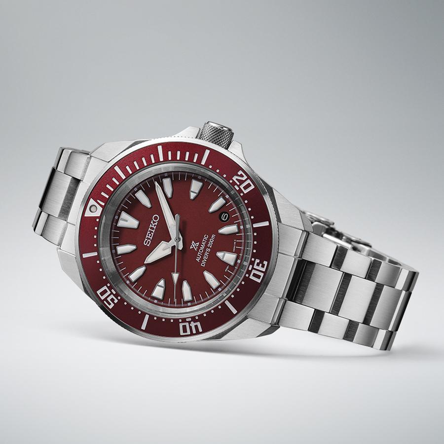 Seiko Prospex Samurai SBDY129 Men's Mechanical Automatic Diver's Watch, Red