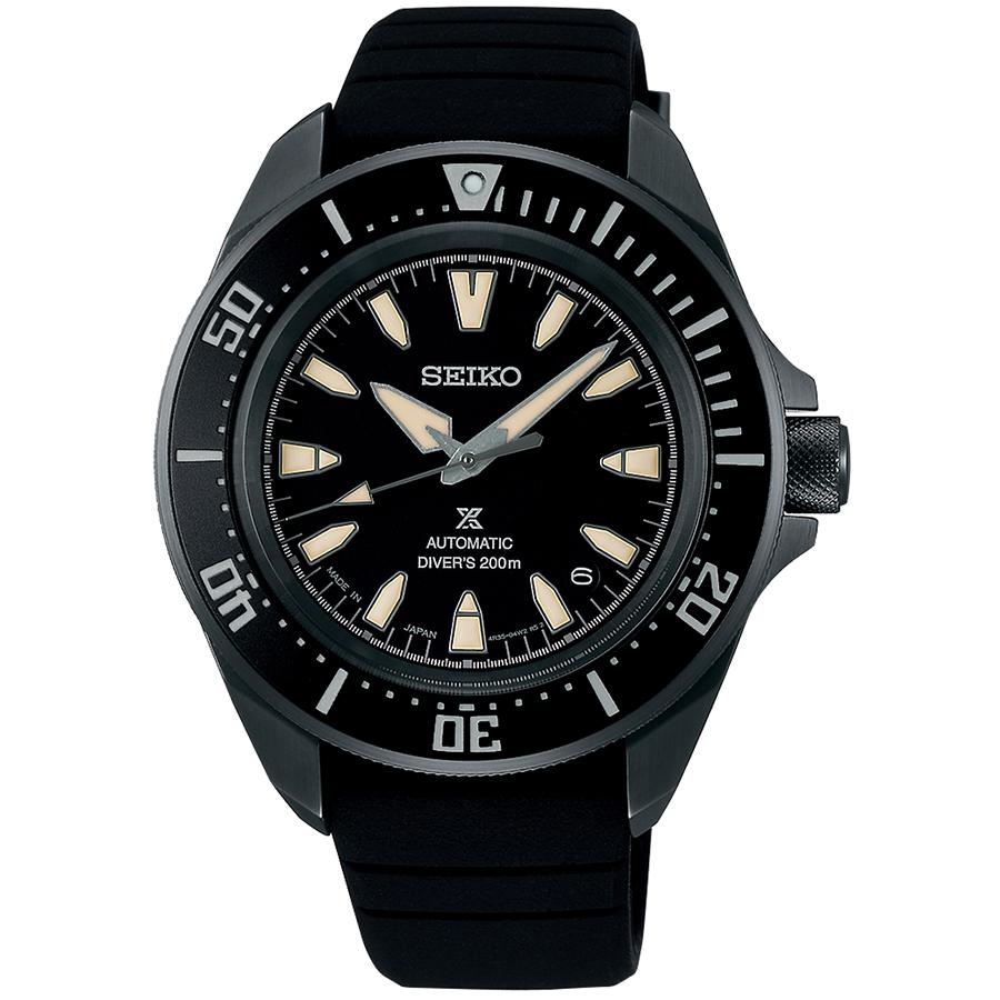Seiko Prospex Samurai SBDY133 Men's Mechanical Automatic Diver's Watch with Black Silicone Strap
