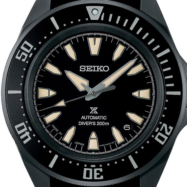 Seiko Prospex Samurai SBDY133 Men's Mechanical Automatic Diver's Watch with Black Silicone Strap