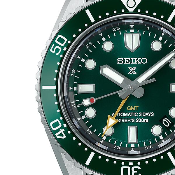 Seiko Prospex 1968 Mechanical Diver's Watch, Modern Design, GMT, SBEJ009, Men's, Mechanical Diver's Watch, Exclusive