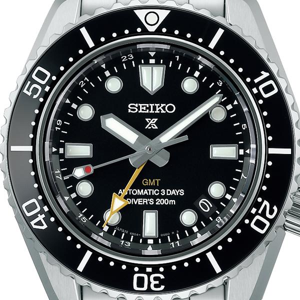 Seiko Prospex 1968 Mechanical Diver's Watch, Modern Design, GMT, SBEJ011, Men's, Mechanical Diver's Watch, Exclusive