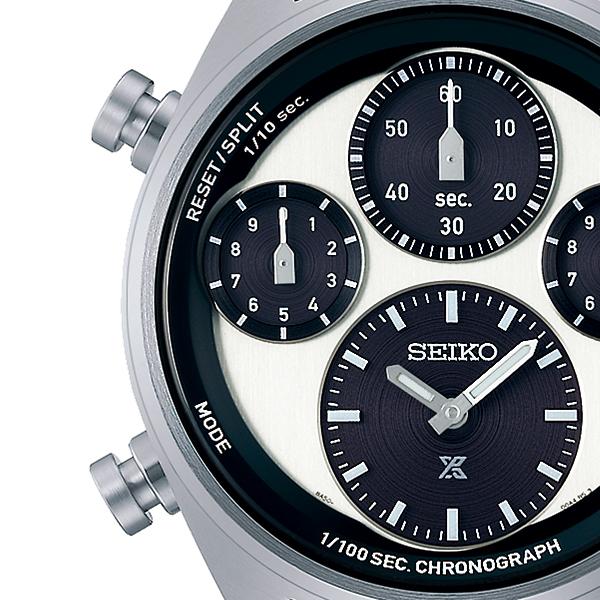 Seiko Prospex SPEEDTIMER Solar Chronograph with 1/100th of a Second Timer, SBER001, Men's Panda Watch