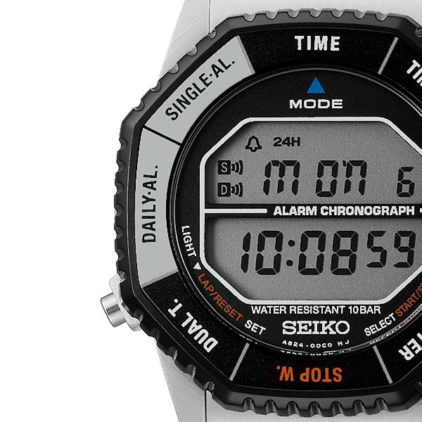 Seiko Selection Space Brothers Collaboration Limited Edition Model Mutta and Mutsuta Nanba SBJG023 Men's Quartz Battery-Operated Digital Watch in Silver, Released November 14th