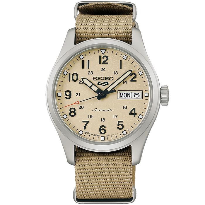 Seiko 5 Sports Field Sports Style Mid-Size SBSA199 Men's and Women's Mechanical Watch with Nylon Band