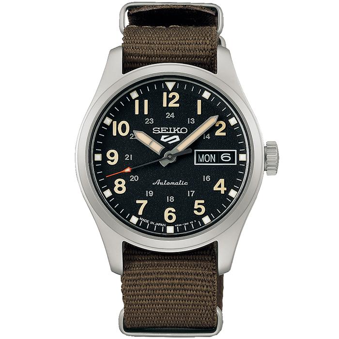 Seiko 5 Sports Field Sports Style Mid-Size SBSA201 Men's and Women's Mechanical Watch with Nylon Band