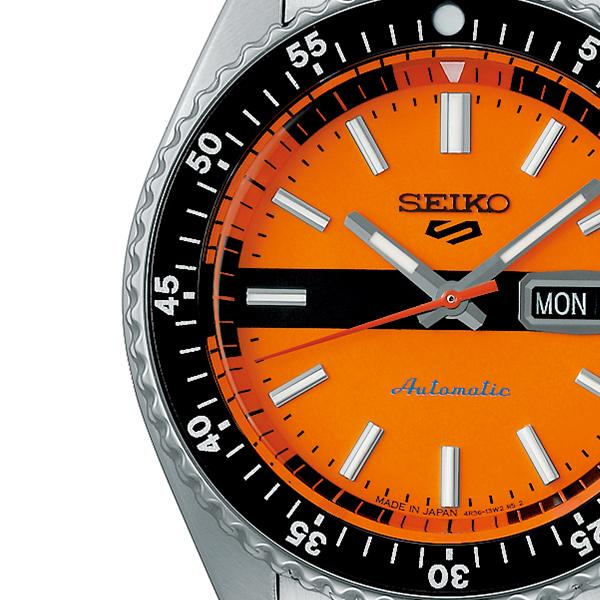 Seiko 5 Sports SKX Sports Style Retro Color Collection SBSA219 Men's Mechanical Automatic Watch in Orange